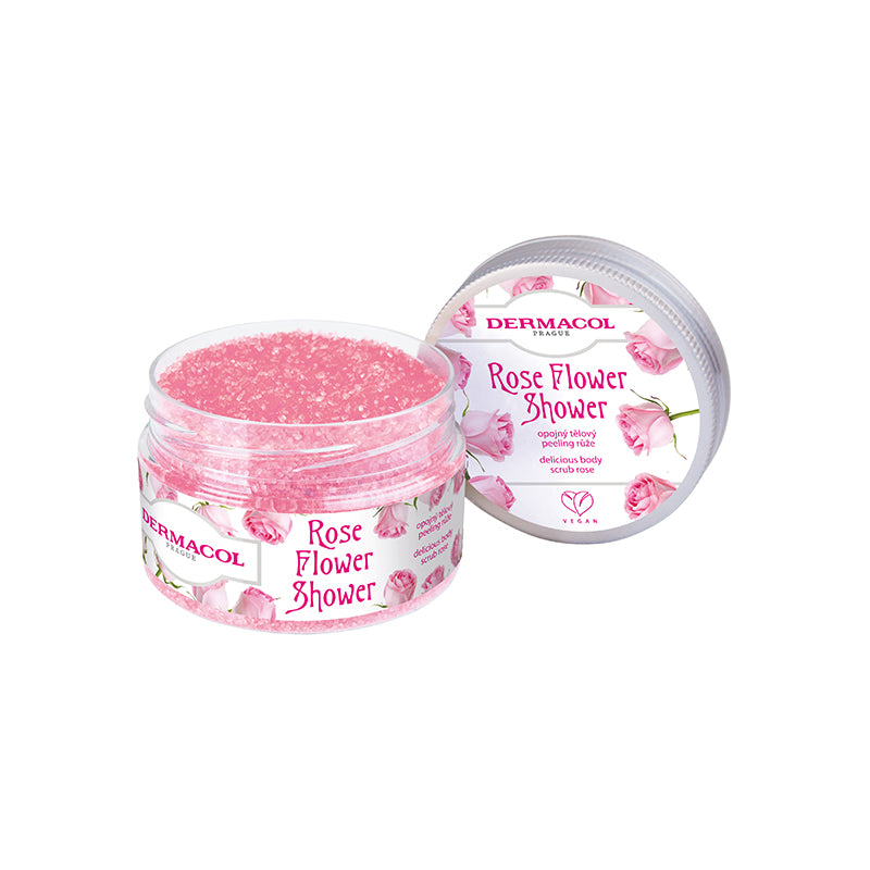 Flower shower body peeling Rose 200 g - 4541
