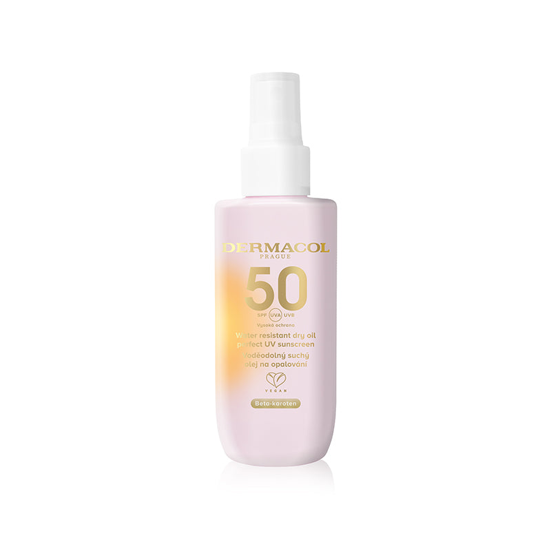 Water resistant DRY OIL protection factor SPF 50