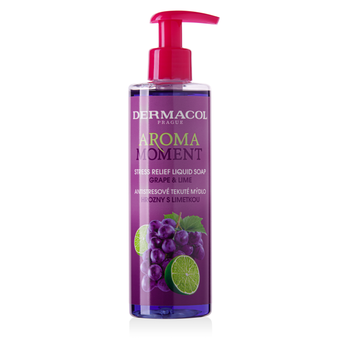 Aroma Moment Stress Relief Liquid Soap - Grape and Lime - 4203